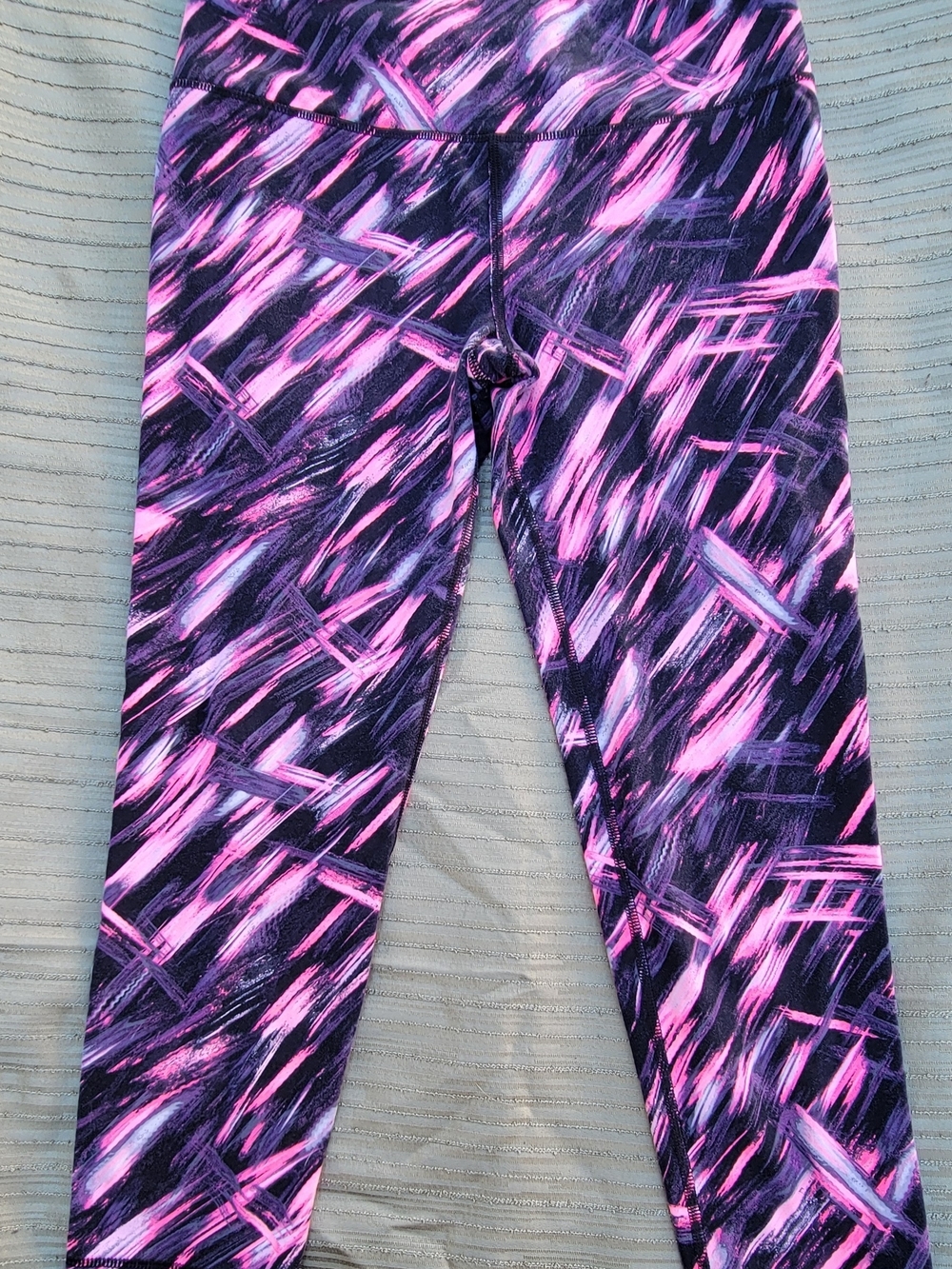 Victoria's Secret Kids Purple and Pink Brushstroke Leggings
